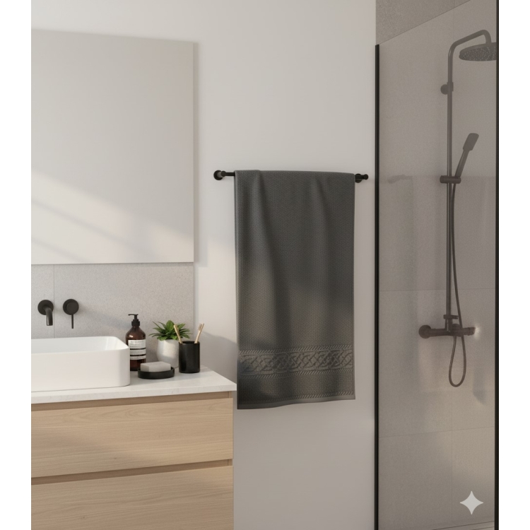 na wieszaku w łazience Ręcznik Sydney polski bawełniany- mięta 50x90